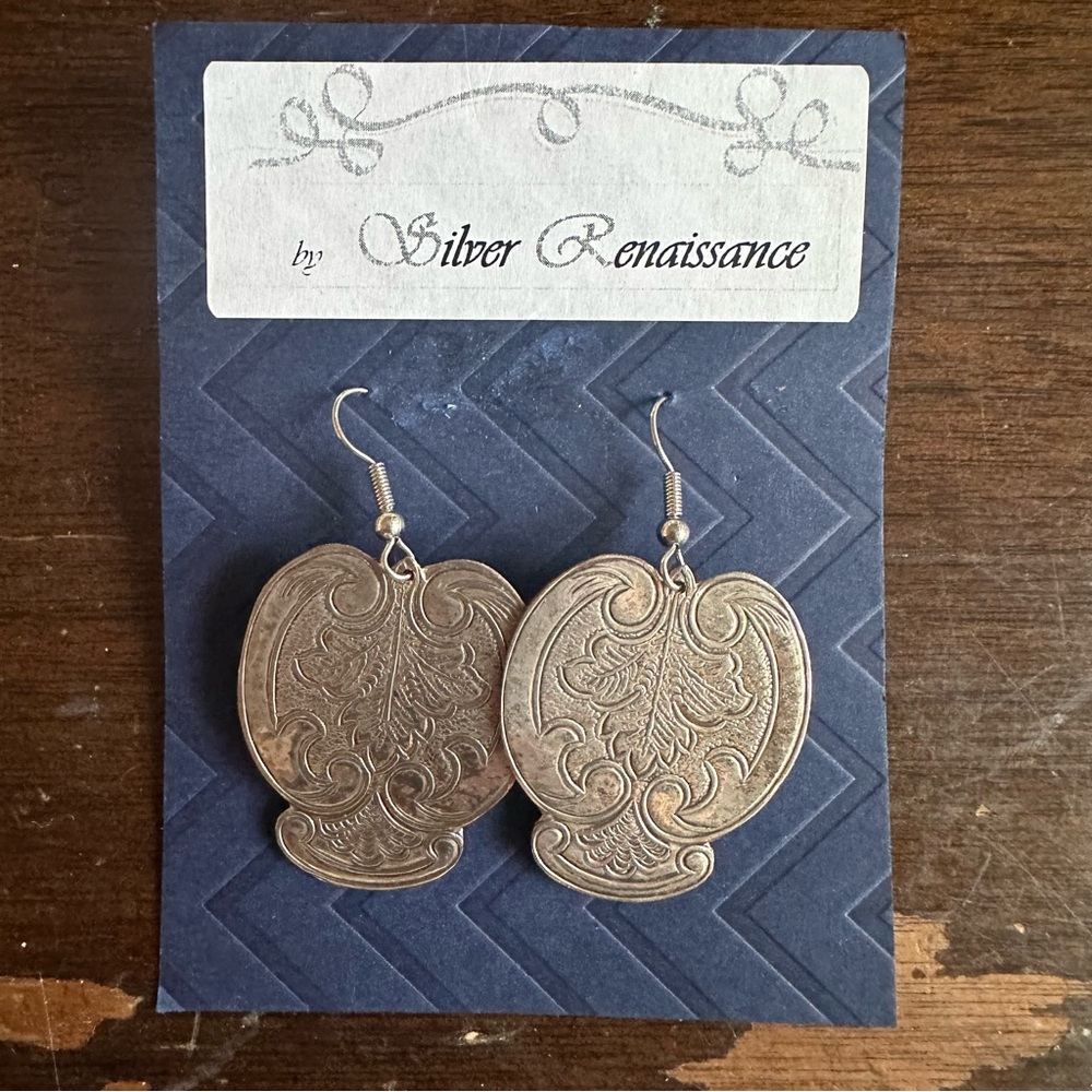 1.5” Earrings made by my parents from Salvaged metal